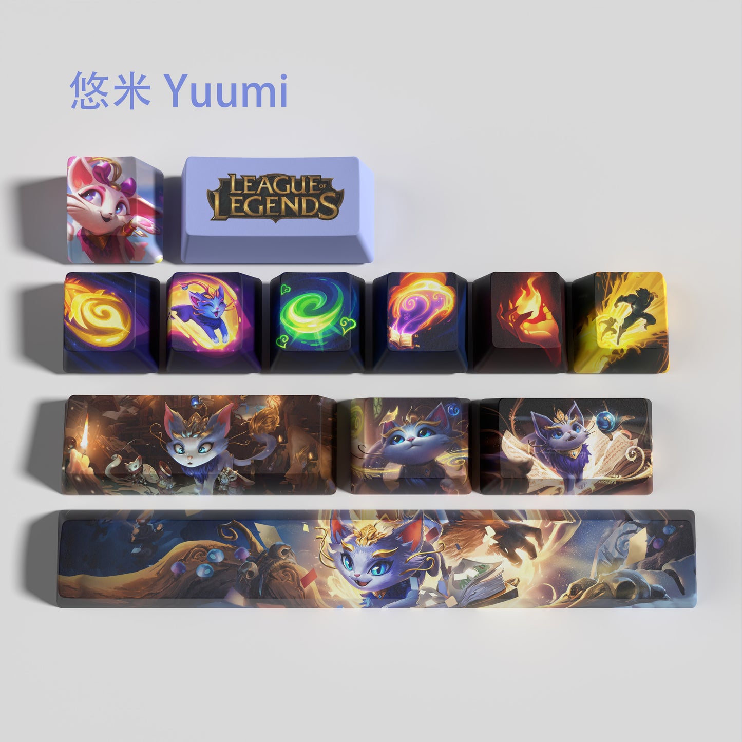 League Of Legends Yuumi Keycaps (12 KEYS)