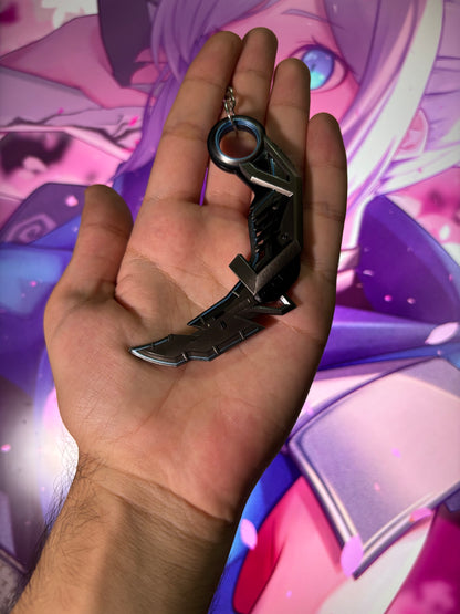 Valorant RGX Karambit (MAVİ) Metal Mini Figür (ANAHTARLIK)