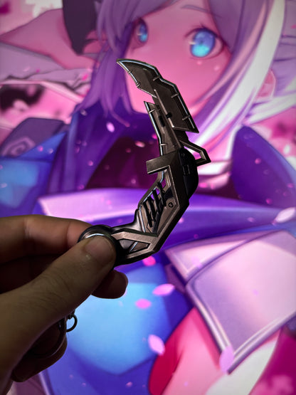 Valorant RGX Karambit (MAVİ) Metal Mini Figür (ANAHTARLIK)