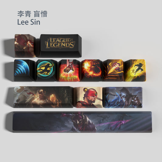 League Of Legends Lee Sin Keycaps (12 TUŞ)