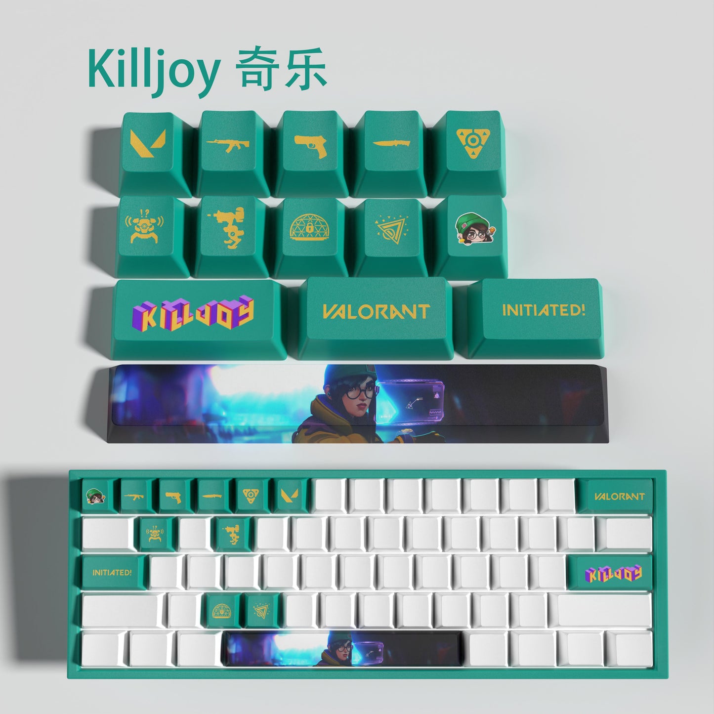 Valorant Killjoy Keycaps (14 TUŞ)